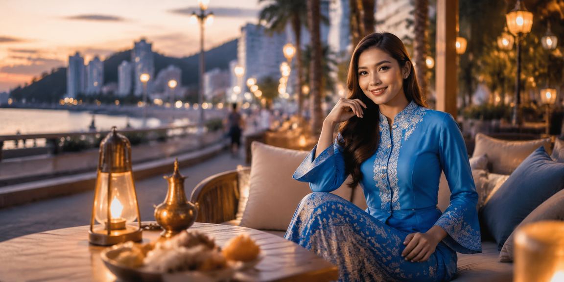 Kuantan casino gaming atmosphere featuring traditional baju kurung attire